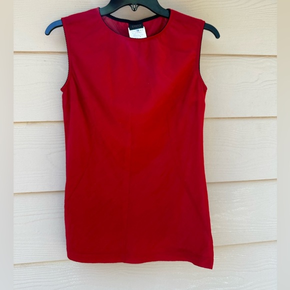 Dolce & Gabbana red wool sleeveless top blouse size 34 - Picture 1 of 11
